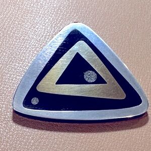 Rare Vintage Stella Popowski Mid-Century Sterling Brooch.  Excellent Condition